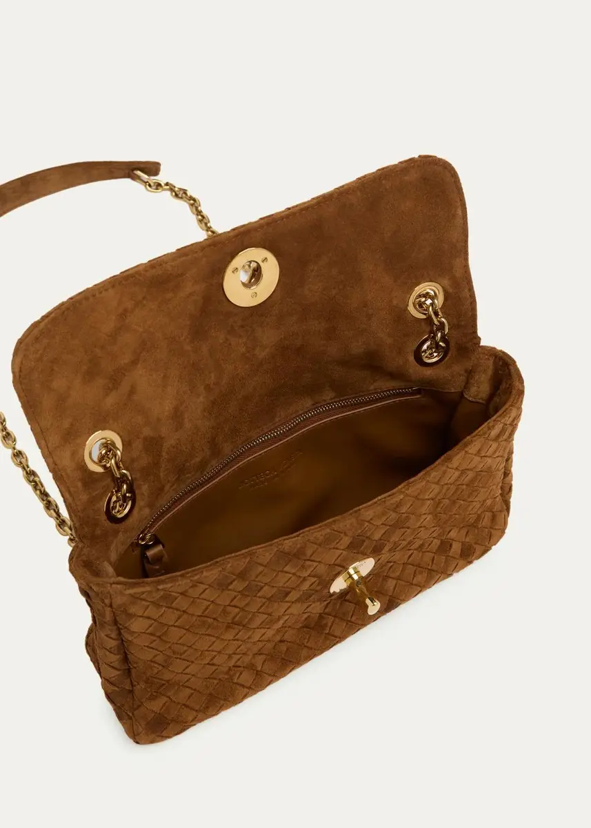 Bottega Veneta Madison Small Suede Shoulder Bag | Thumbnail 4 Bottega Veneta Madison Small Suede Shoulder Bag | Thumbnail 4