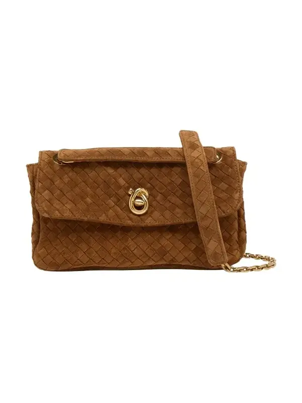 Madison Small Suede Shoulder Bag