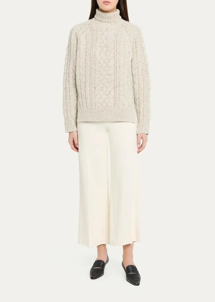 TOTEME Cable-Knit Turtleneck Sweater | Thumbnail 2 TOTEME Cable-Knit Turtleneck Sweater | Thumbnail 2