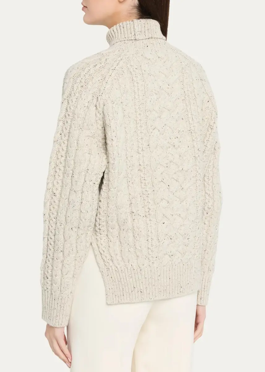 TOTEME Cable-Knit Turtleneck Sweater | Thumbnail 3 TOTEME Cable-Knit Turtleneck Sweater | Thumbnail 3