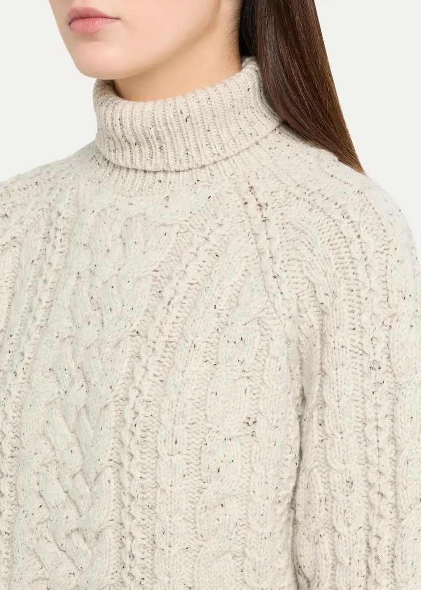 TOTEME Cable-Knit Turtleneck Sweater | Thumbnail 5 TOTEME Cable-Knit Turtleneck Sweater | Thumbnail 5