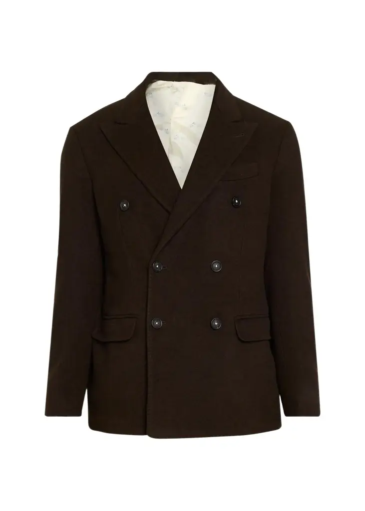 Men's Double-Breasted Cashmere Blazer Men's Double-Breasted Cashmere Blazer
