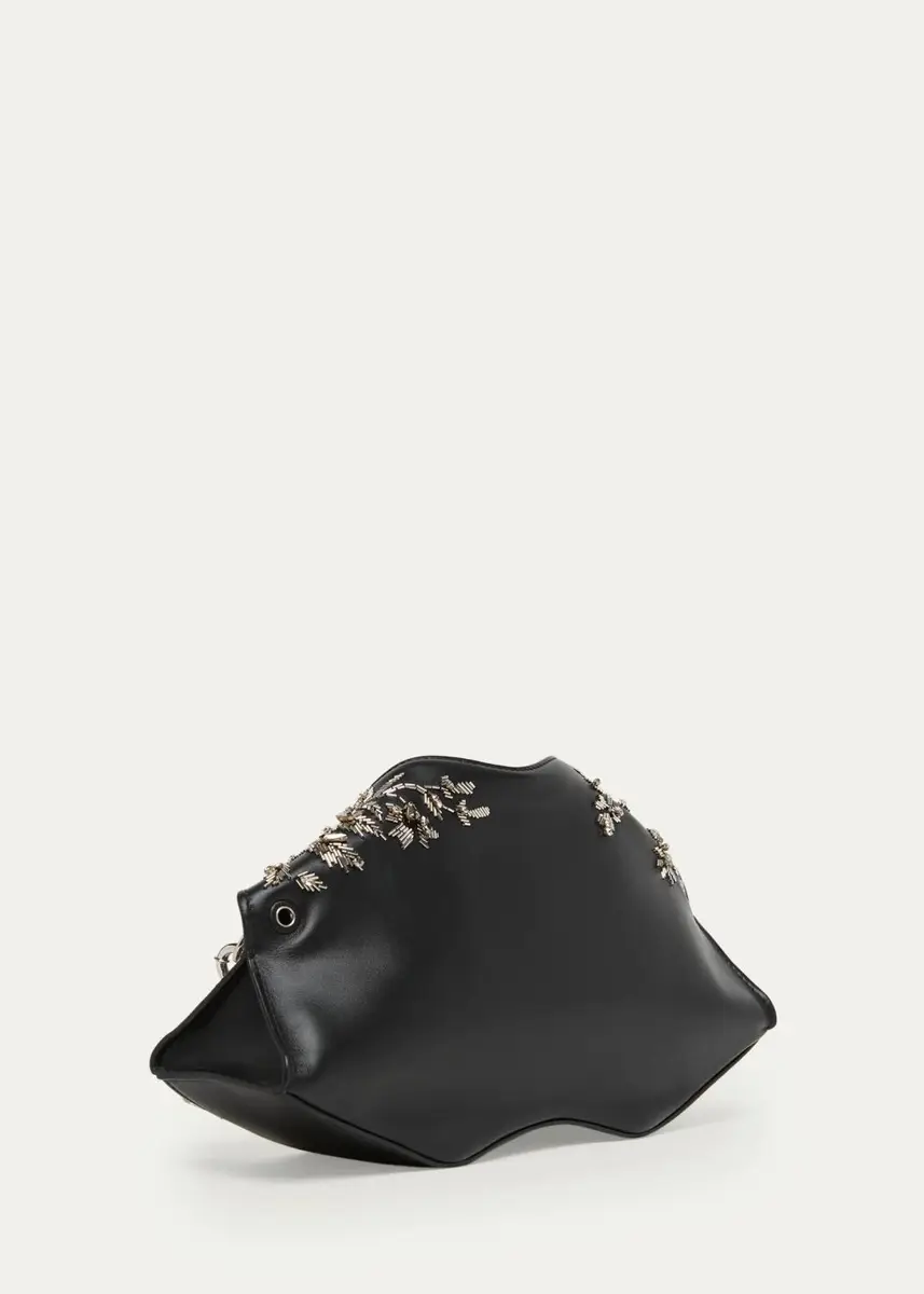 Alexander McQueen Manta Embellished Leather Clutch | Thumbnail 3 Alexander McQueen Manta Embellished Leather Clutch | Thumbnail 3