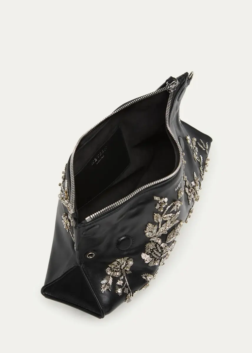 Alexander McQueen Manta Embellished Leather Clutch | Thumbnail 4 Alexander McQueen Manta Embellished Leather Clutch | Thumbnail 4
