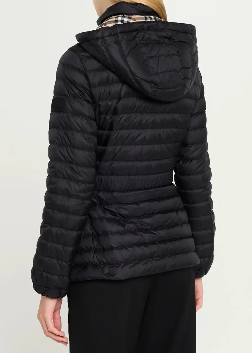 Burberry Amberley Belted Nylon Puffer Jacket with Detachable Collar | Thumbnail 3