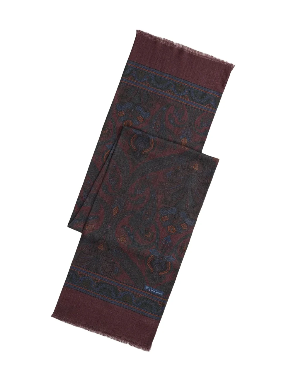 Men's Paisley Cashmere-Silk Scarf