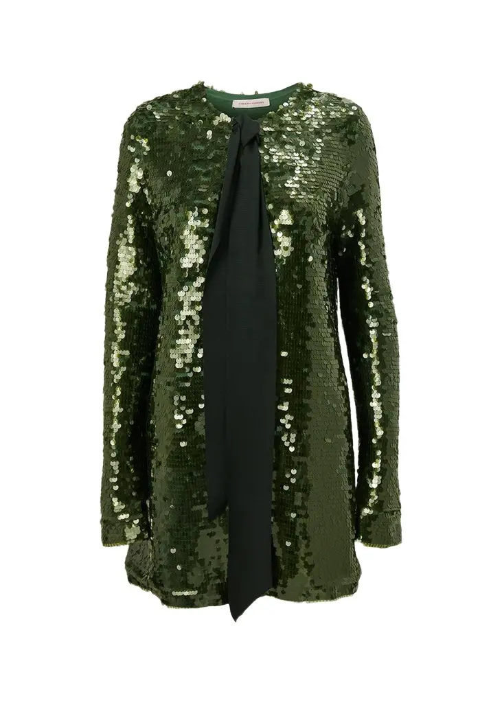 Carolina Herrera Sequin Embellished Long Cardigan