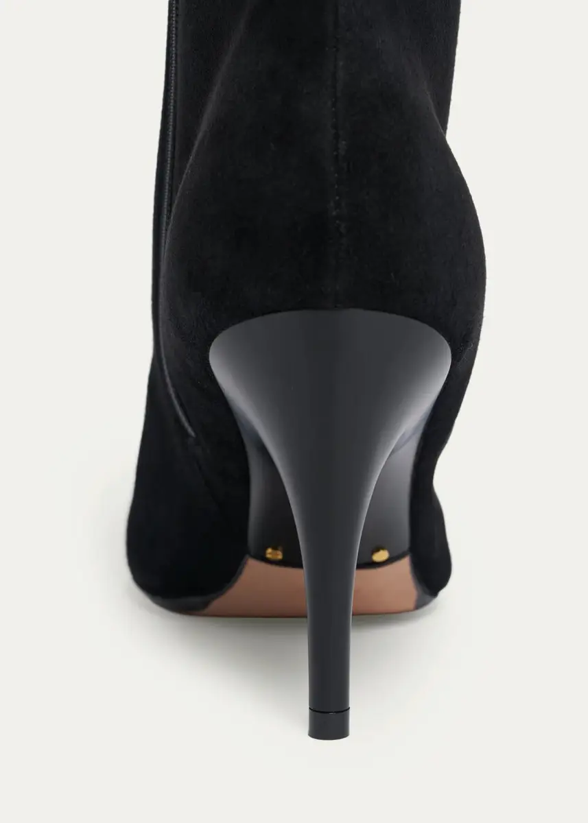 Balenciaga 90mm Suede Ankle Boots | Thumbnail 3