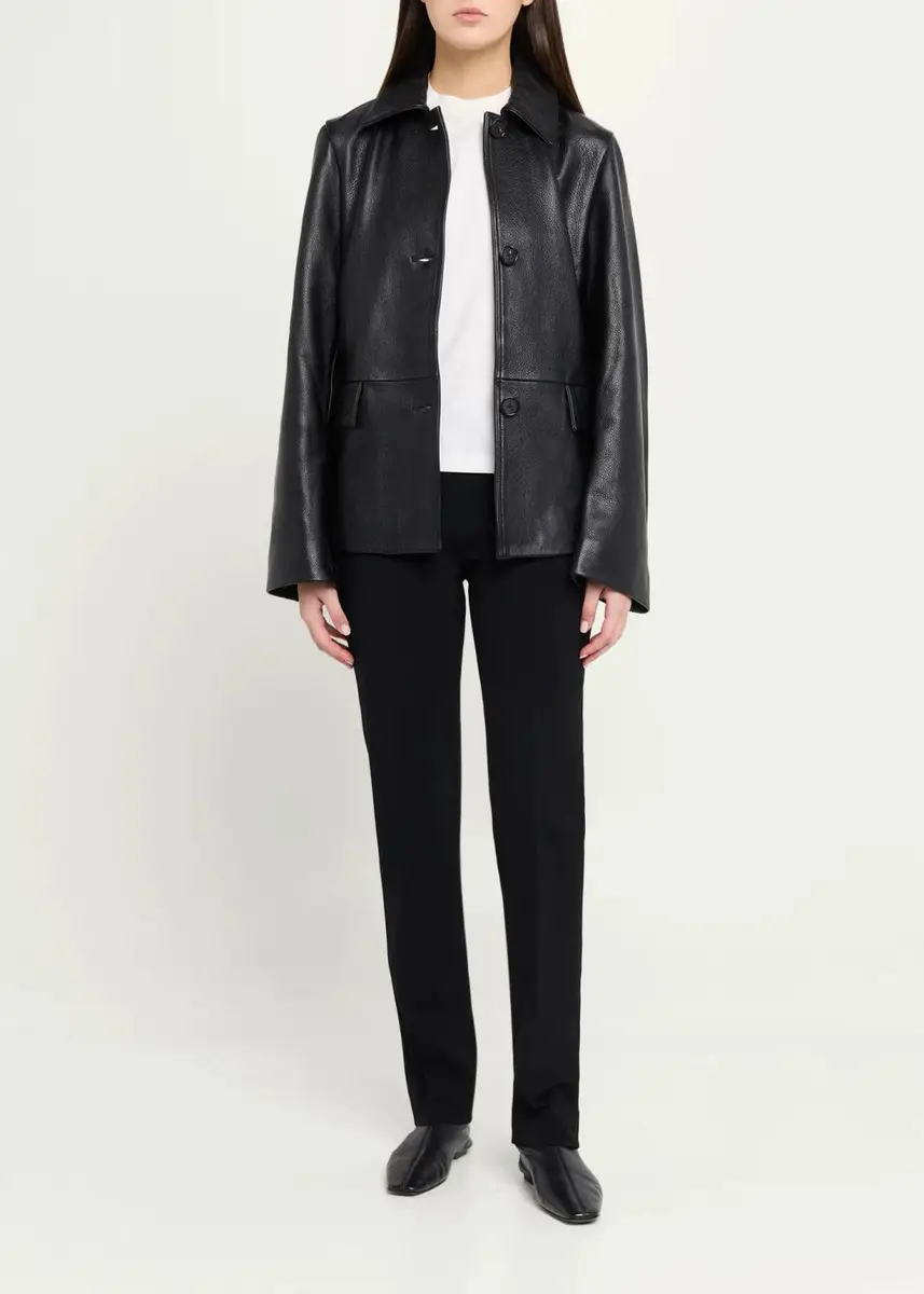TOTEME Low-Rise Wool Slim Trousers | Thumbnail 2 TOTEME Low-Rise Wool Slim Trousers | Thumbnail 2
