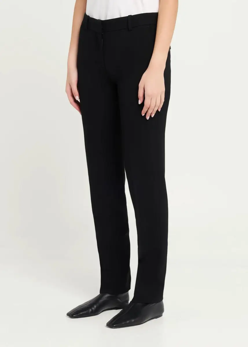 TOTEME Low-Rise Wool Slim Trousers | Thumbnail 4 TOTEME Low-Rise Wool Slim Trousers | Thumbnail 4
