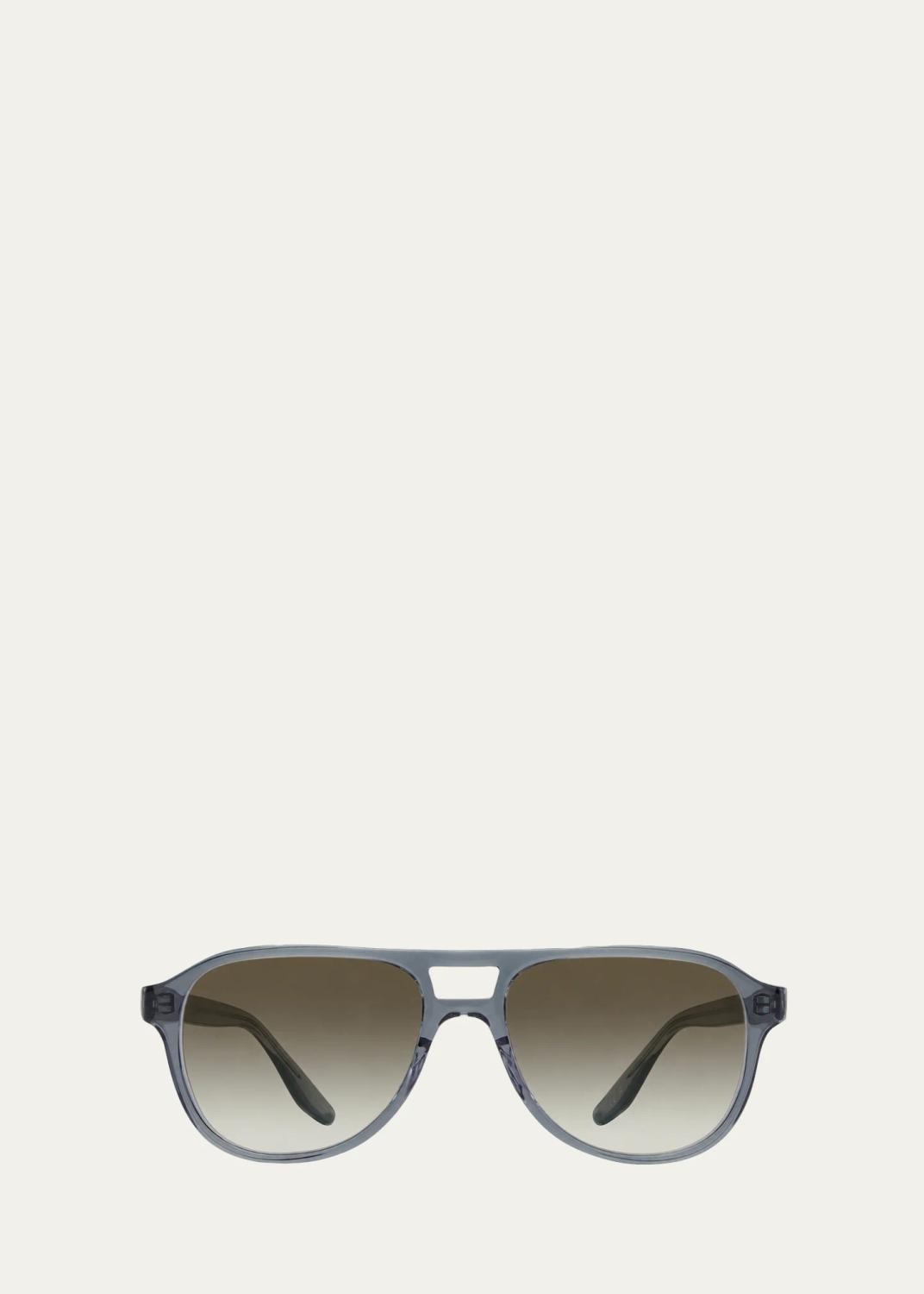 BARTON PERREIRA Men's Mirando Acetate Aviator Sunglasses