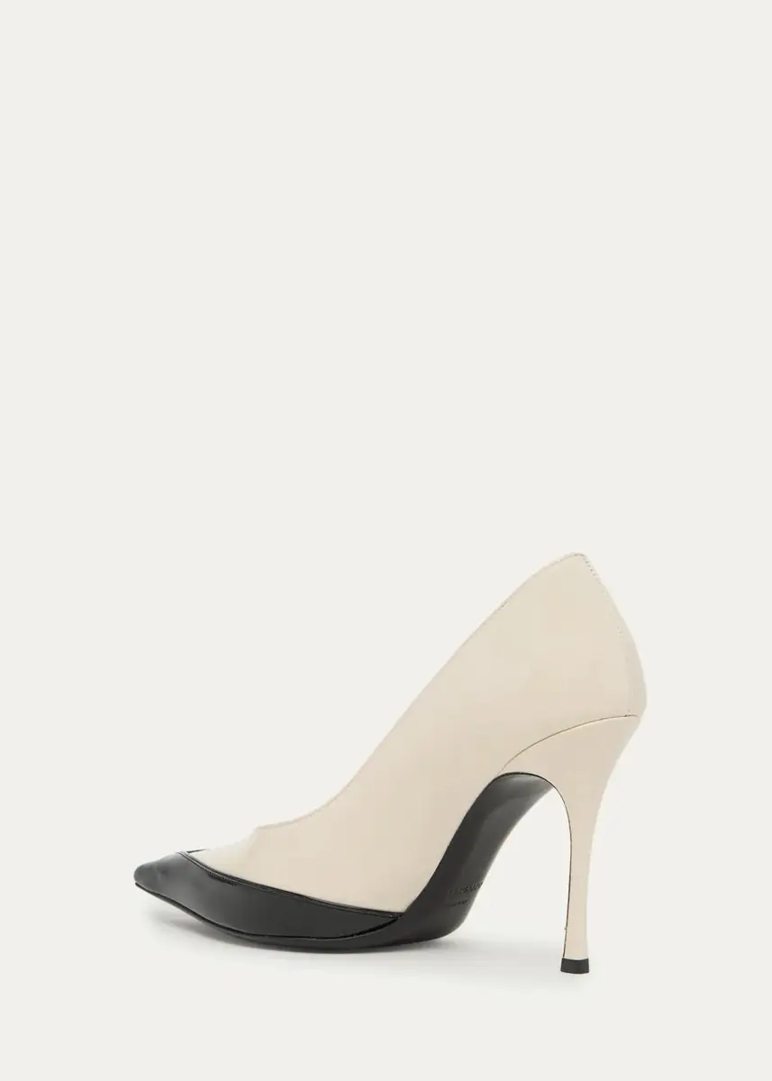 Ferragamo Varina 90MM Two-Tone Patent Leather Pumps | Thumbnail 4 Ferragamo Varina 90MM Two-Tone Patent Leather Pumps | Thumbnail 4