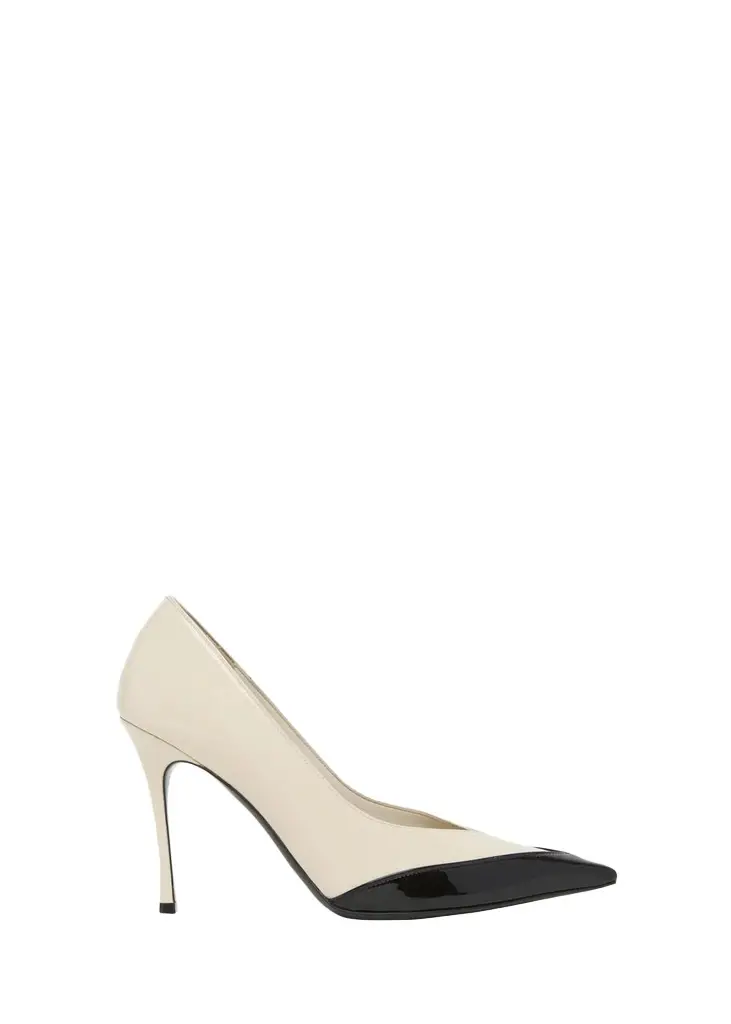 Varina 90MM Two-Tone Patent Leather Pumps