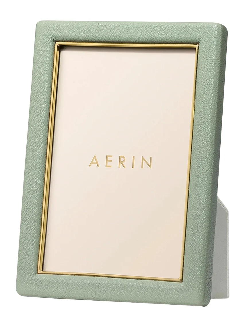 AERIN Piero Leather Photo Frame, 4" x 6"