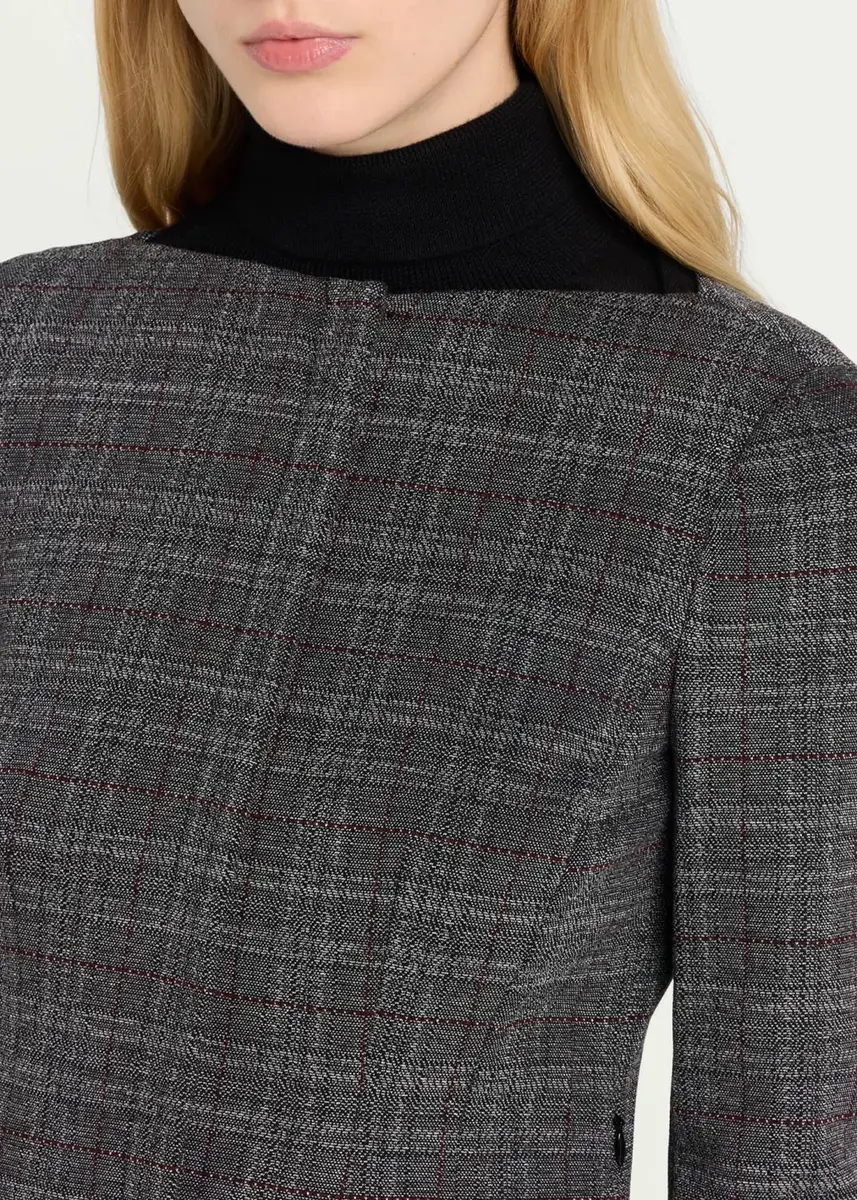 Theory Plaid Tweed Jacket | Thumbnail 5 Theory Plaid Tweed Jacket | Thumbnail 5