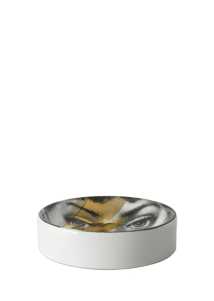 FORNASETTI Round Ashtray Tema E Variazioni Lightning