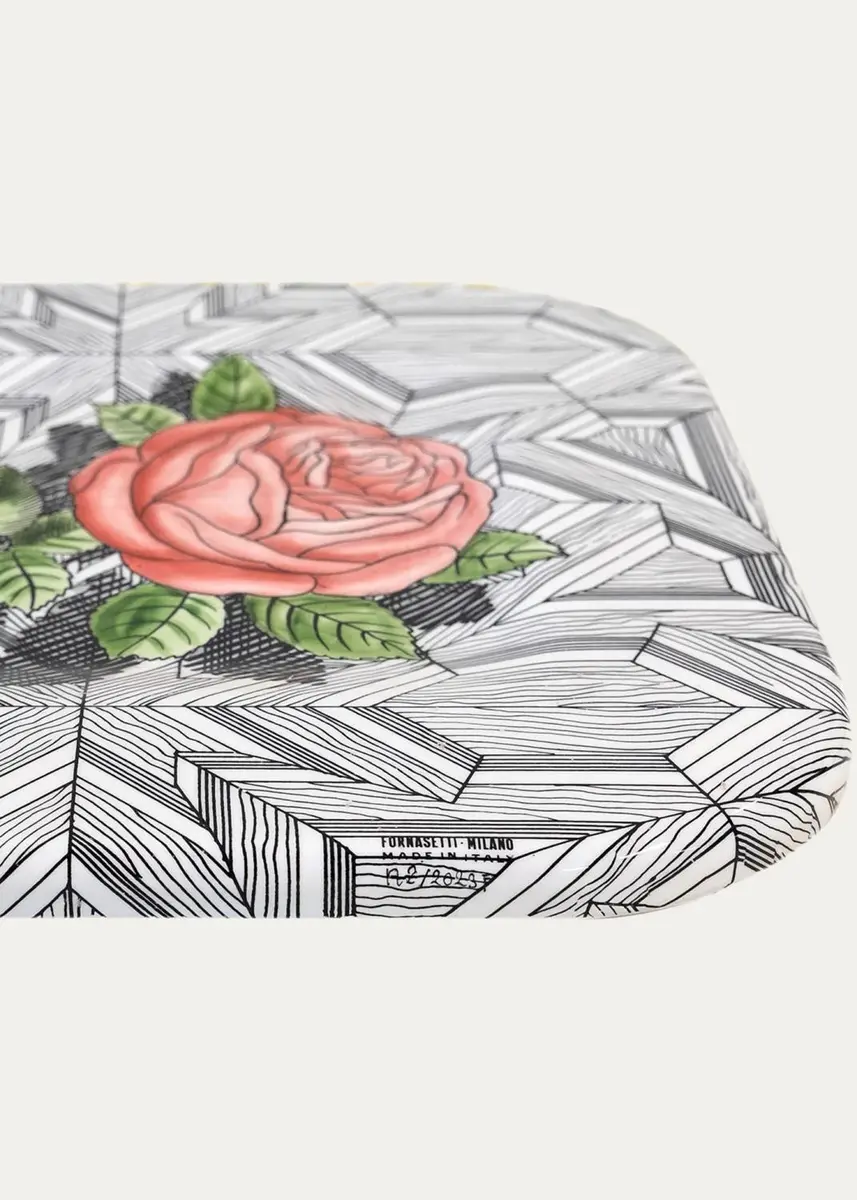 FORNASETTI Tray 25X60cm - Musciarabia With Roses Color | Thumbnail 3 FORNASETTI Tray 25X60cm - Musciarabia With Roses Color | Thumbnail 3