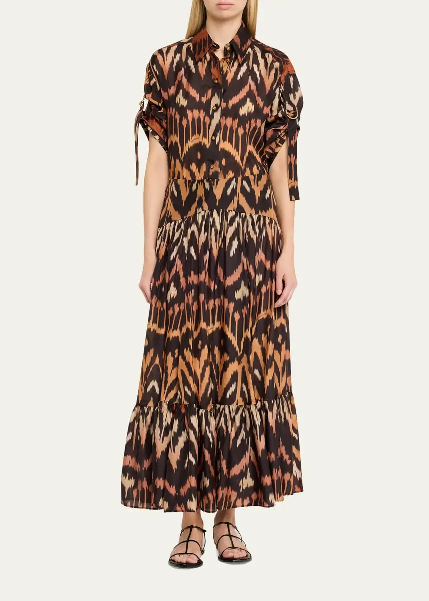 Zimmermann Aster Ikat Midi Skirt | Thumbnail 2 Zimmermann Aster Ikat Midi Skirt | Thumbnail 2