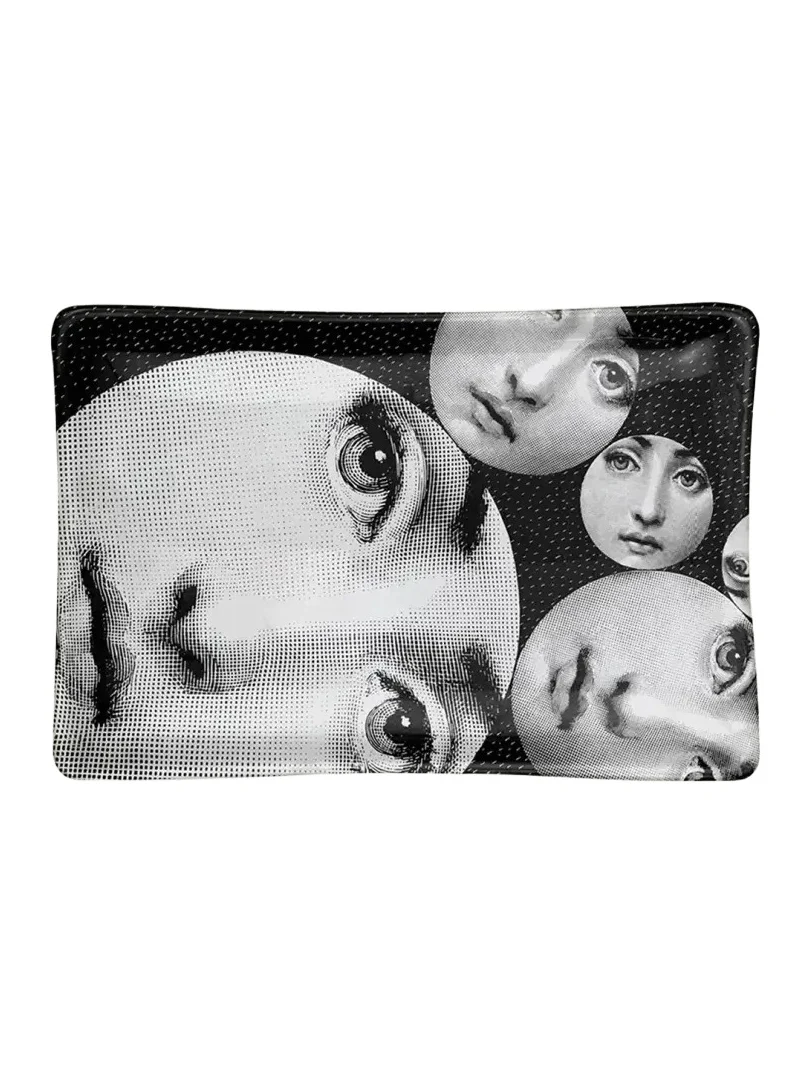 FORNASETTI Rectangular Ashtray - Tema E Variazioni N.242