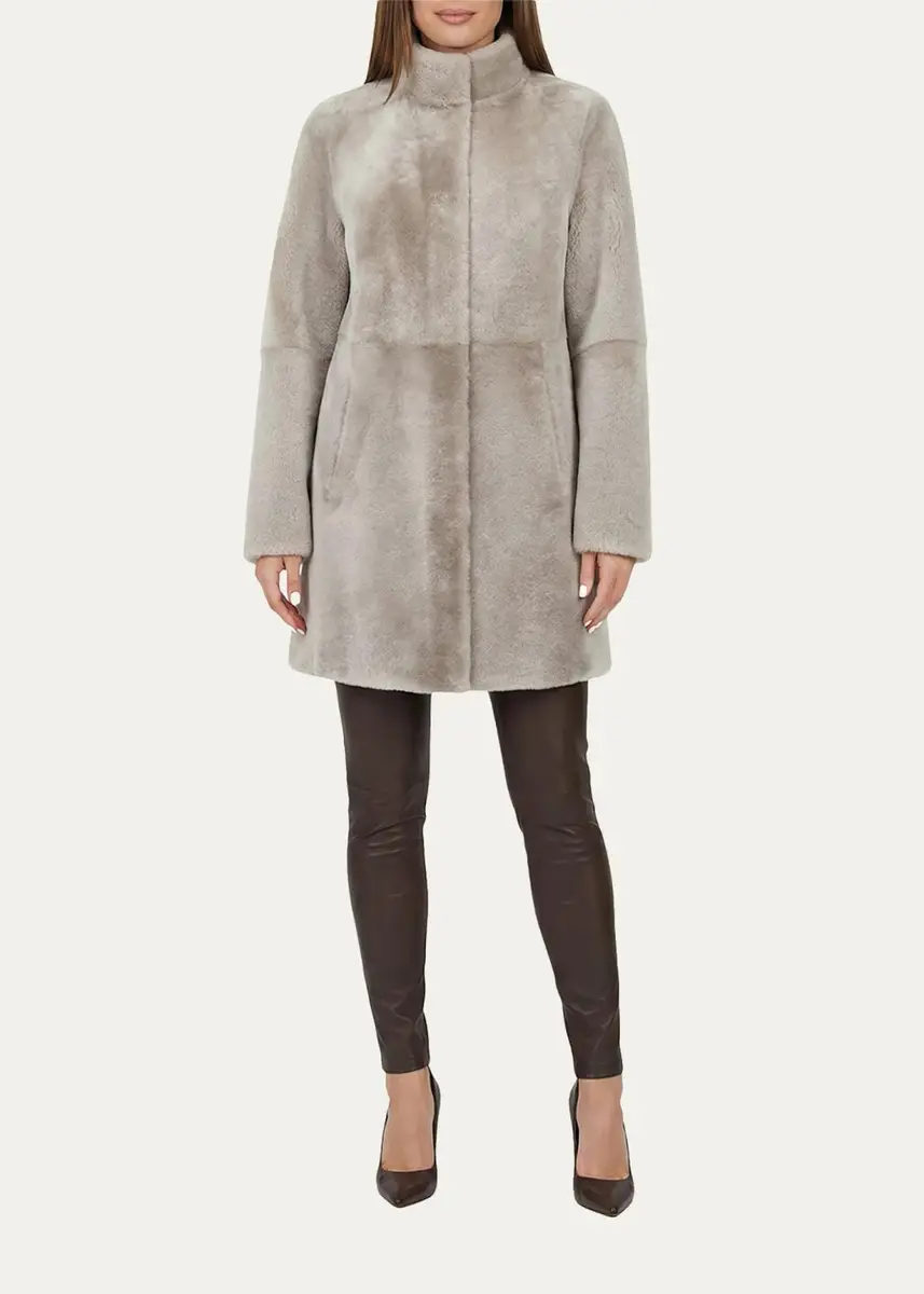 Gorski Merino Lamb Shearling Stroller Coat | Thumbnail 2 Gorski Merino Lamb Shearling Stroller Coat | Thumbnail 2