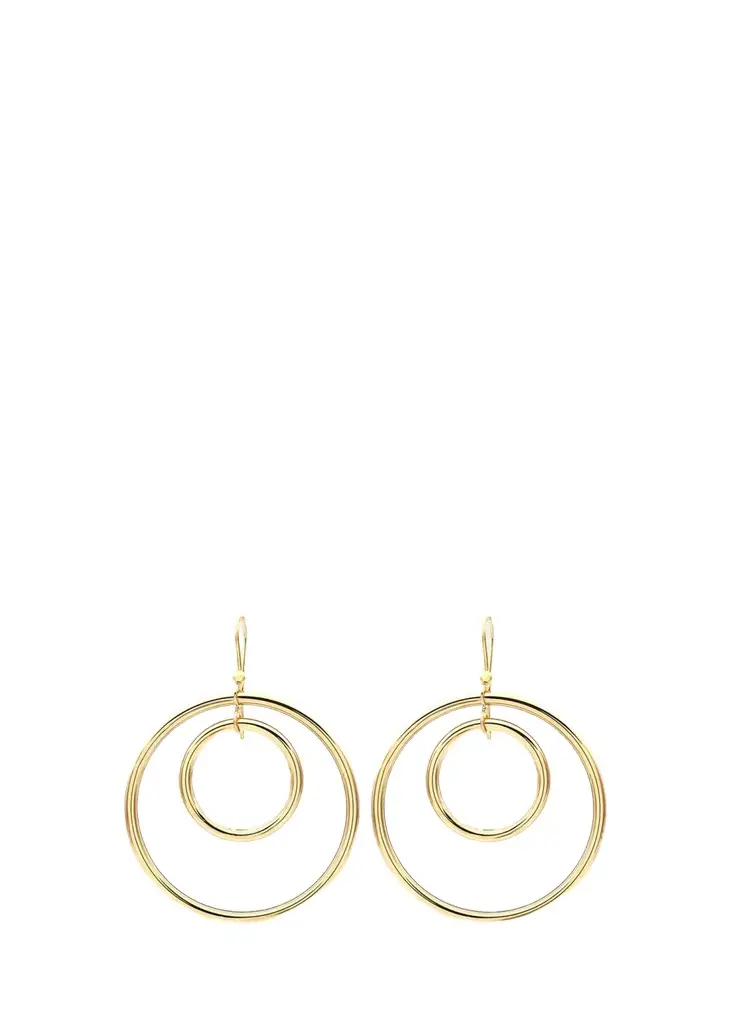 FARAONE MENNELLA by R.F.M.A.S. 18K Gold Small Concentric Hoop Earrings