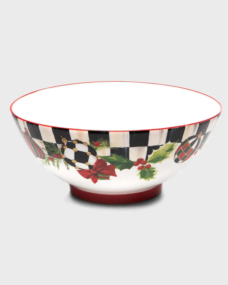 MacKenzie-Childs Deck the Halls Serving Bowl | Thumbnail 2 MacKenzie-Childs Deck the Halls Serving Bowl | Thumbnail 2