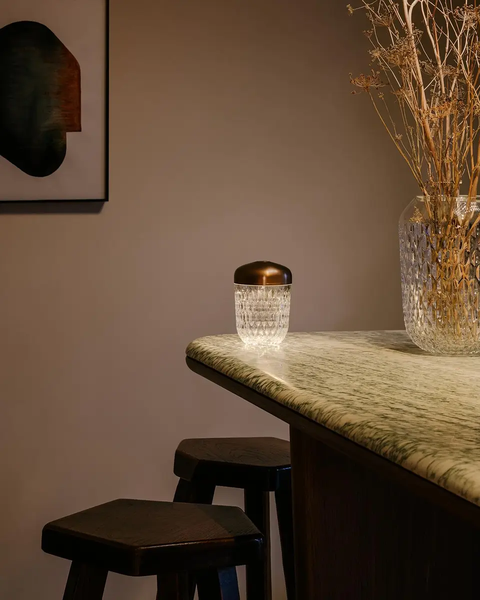 Saint Louis Crystal Folia Mini Portable Lamp | Thumbnail 3