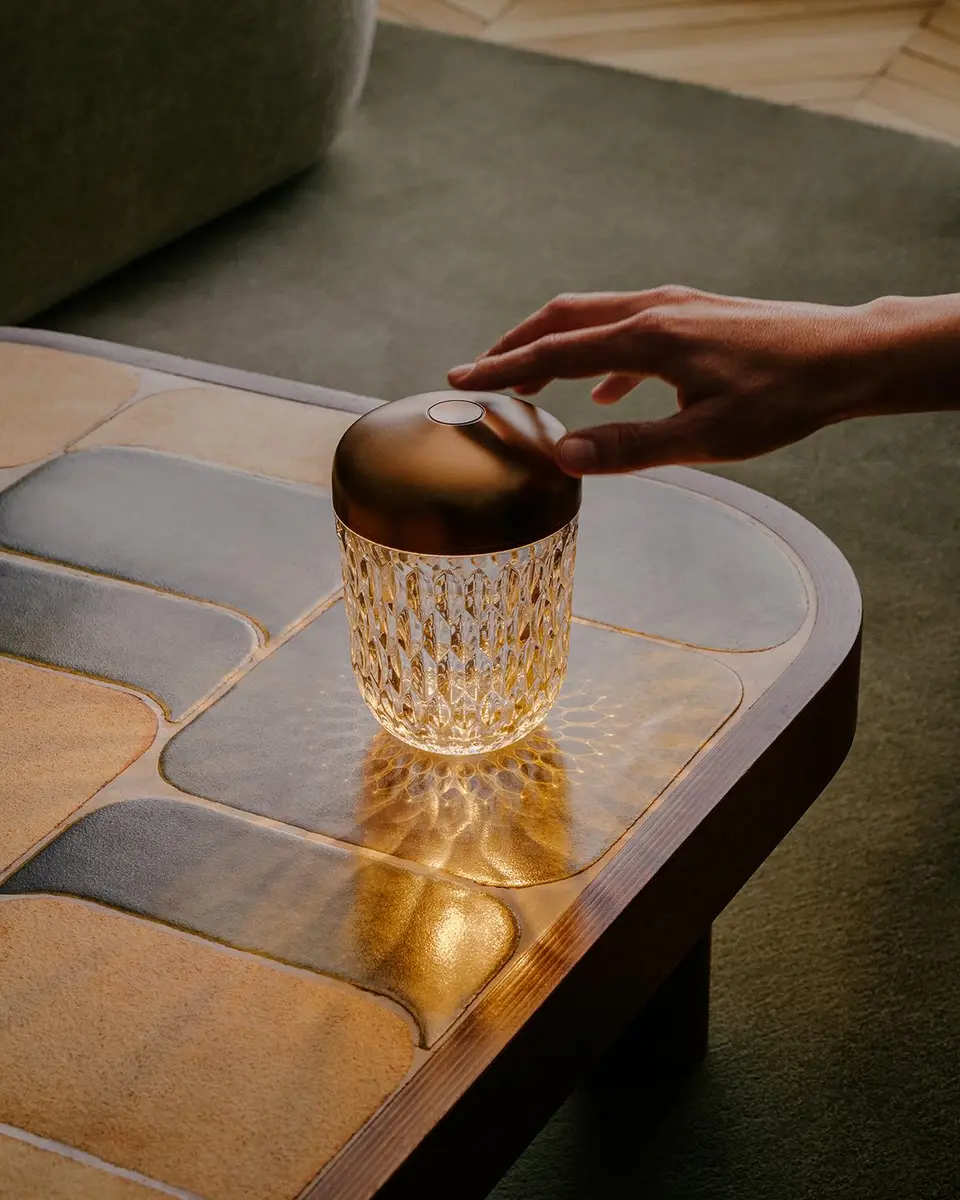 Saint Louis Crystal Folia Mini Portable Lamp | Thumbnail 4