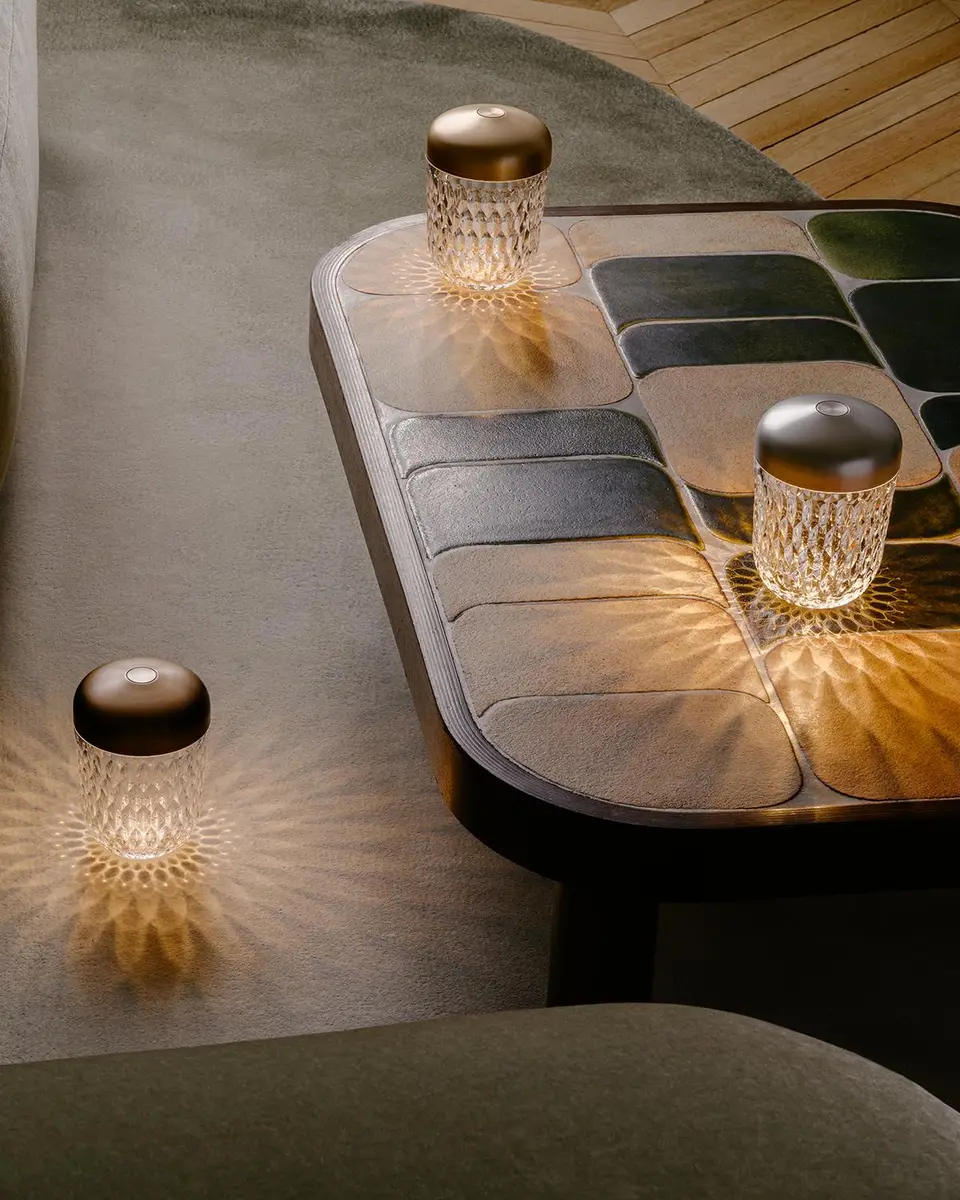 Saint Louis Crystal Folia Mini Portable Lamp | Thumbnail 3