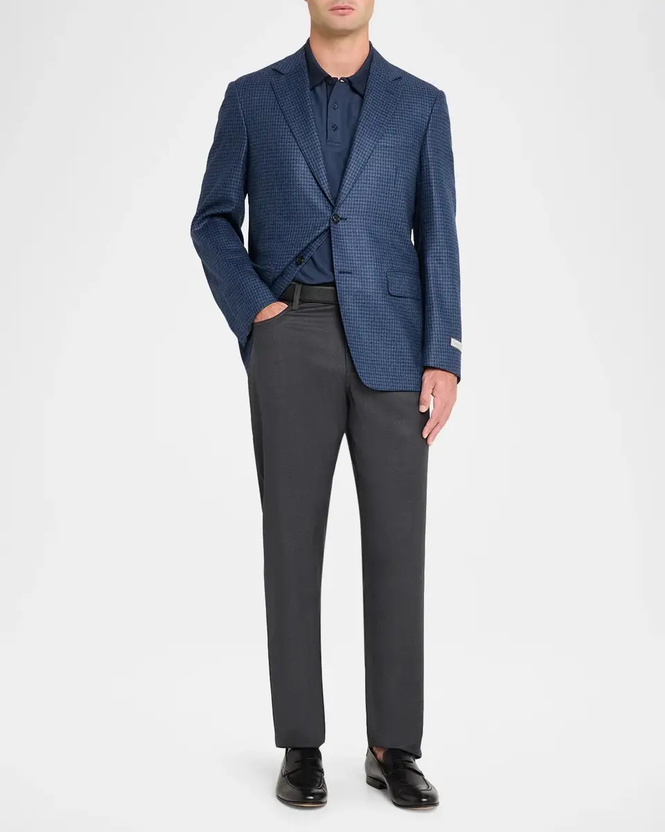 Canali Men's Wool Houndstooth Single-Breasted Sport Coat | Thumbnail 2 Canali Men's Wool Houndstooth Single-Breasted Sport Coat | Thumbnail 2