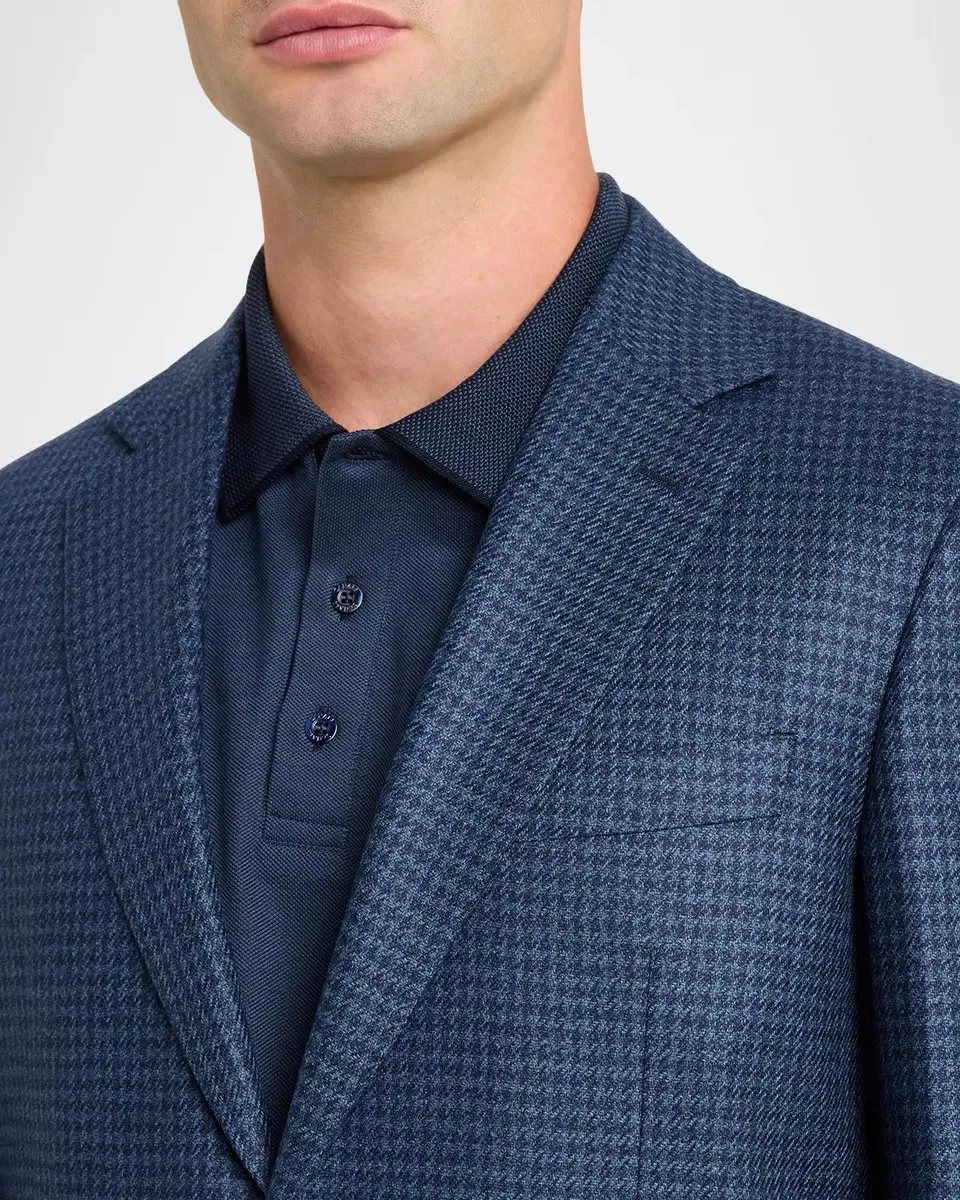 Canali Men's Wool Houndstooth Single-Breasted Sport Coat | Thumbnail 5 Canali Men's Wool Houndstooth Single-Breasted Sport Coat | Thumbnail 5