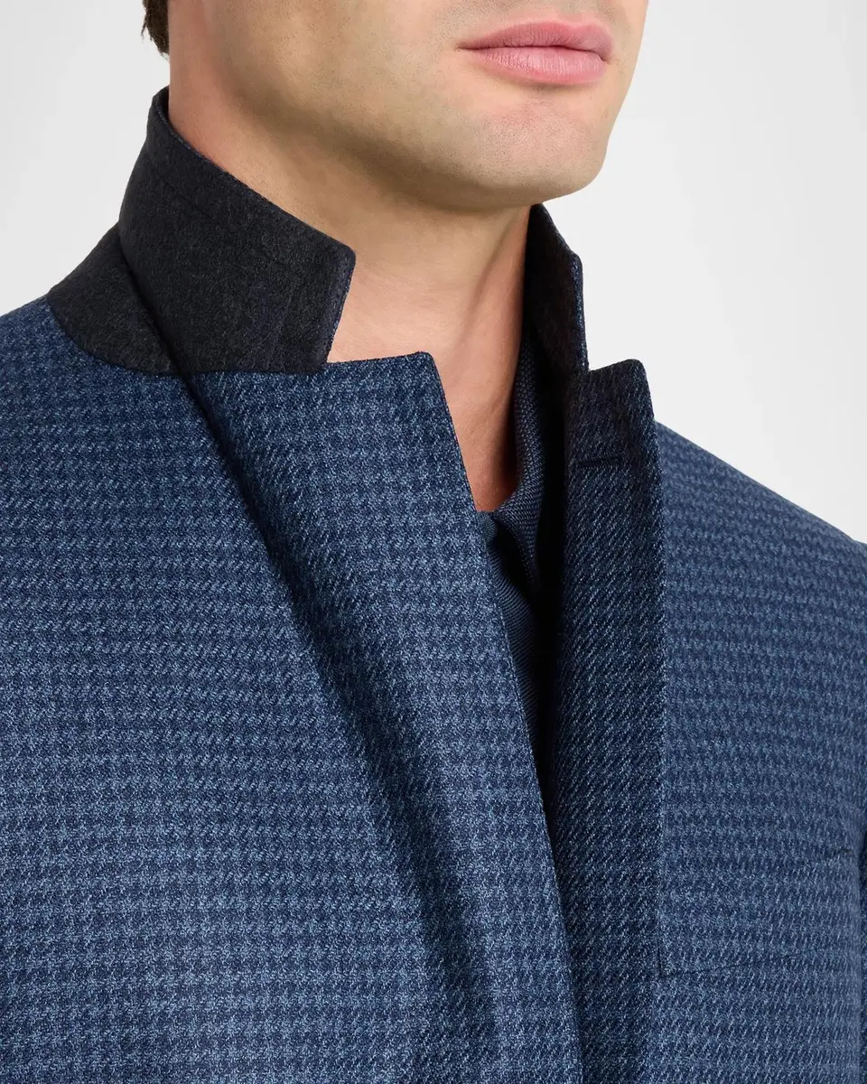 Canali Men's Wool Houndstooth Single-Breasted Sport Coat | Thumbnail 7 Canali Men's Wool Houndstooth Single-Breasted Sport Coat | Thumbnail 7