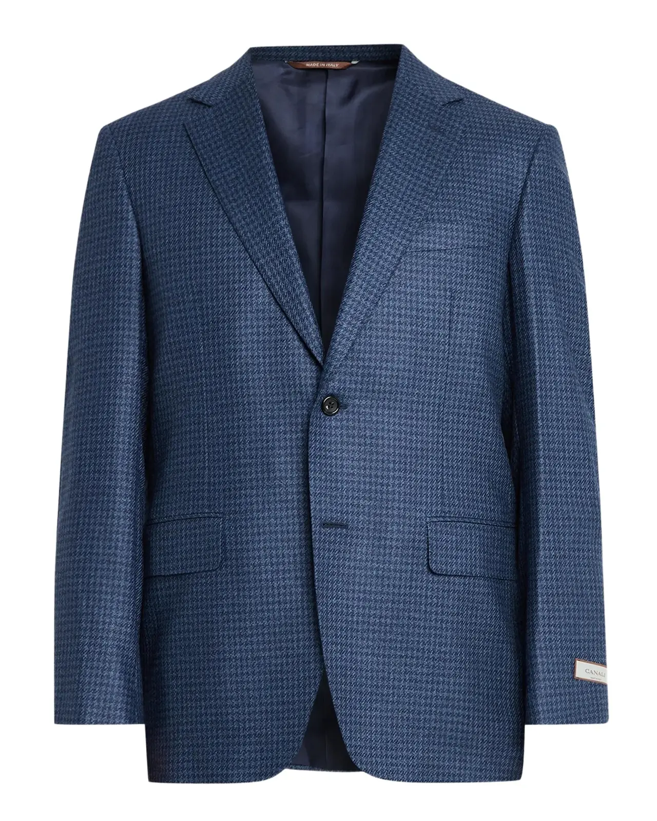 Men's Wool Houndstooth Single-Breasted Sport Coat