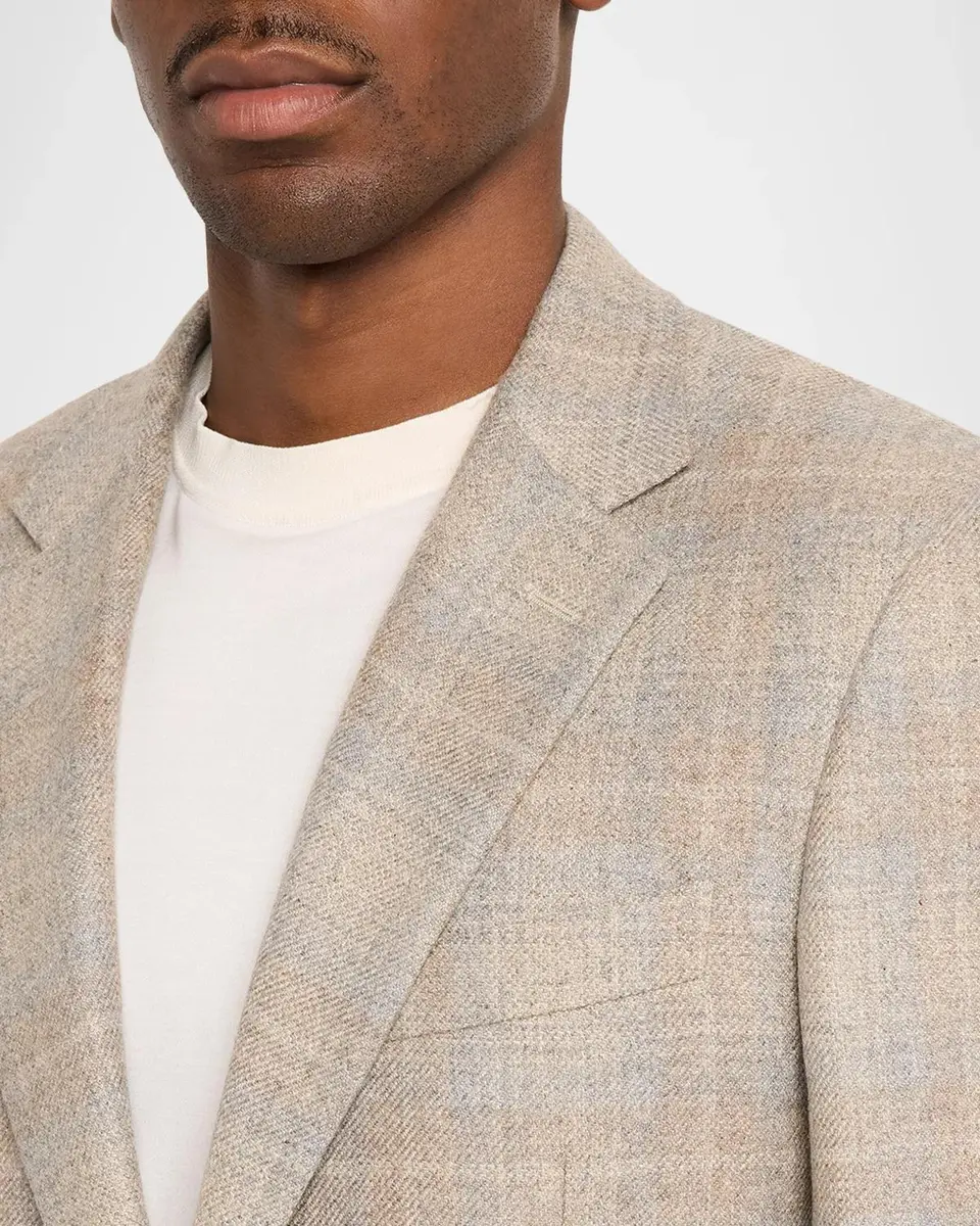 Canali Men's Cashmere-Blend Windowpane Plaid Sport Coat | Thumbnail 5 Canali Men's Cashmere-Blend Windowpane Plaid Sport Coat | Thumbnail 5