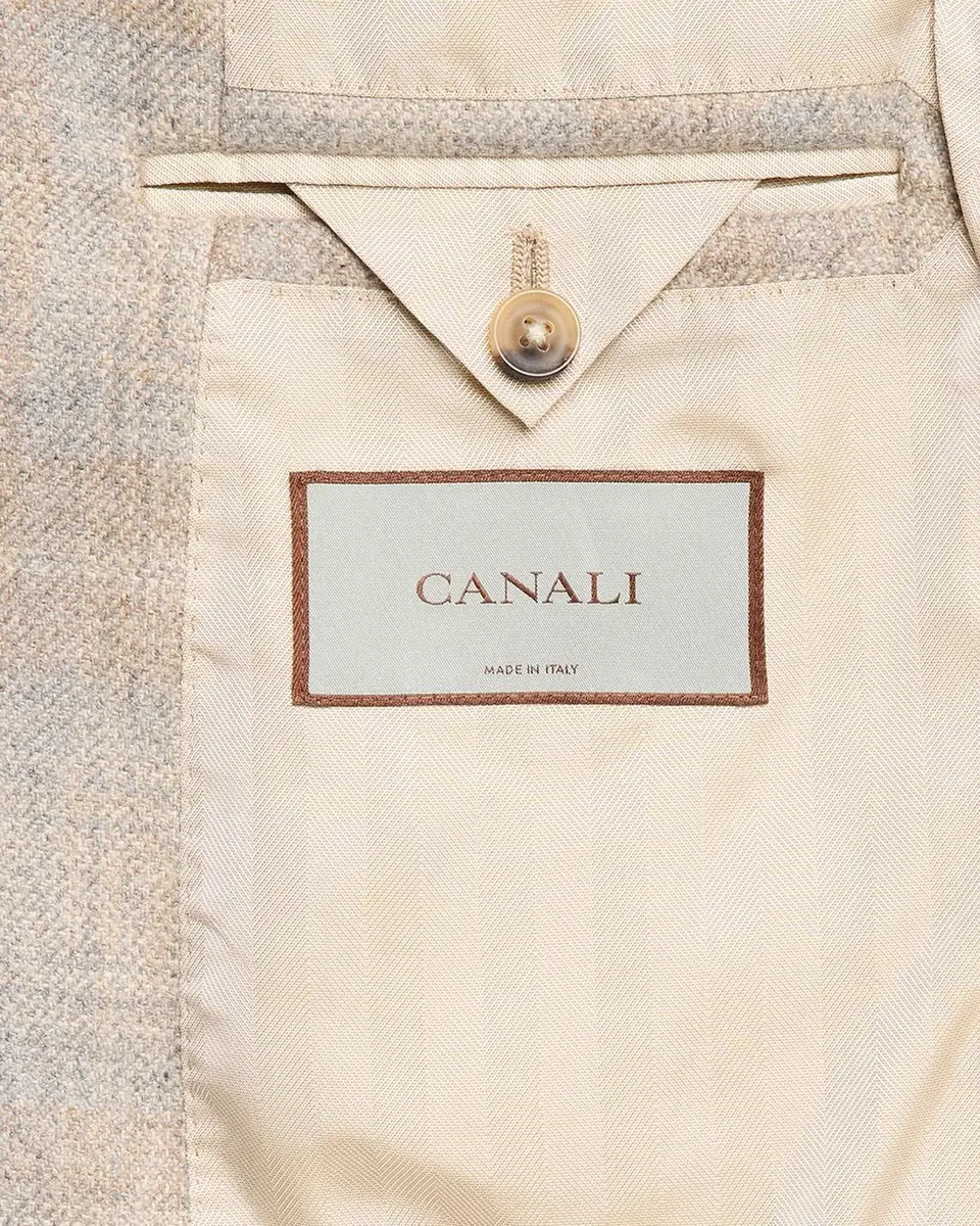 Canali Men's Cashmere-Blend Windowpane Plaid Sport Coat | Thumbnail 6 Canali Men's Cashmere-Blend Windowpane Plaid Sport Coat | Thumbnail 6