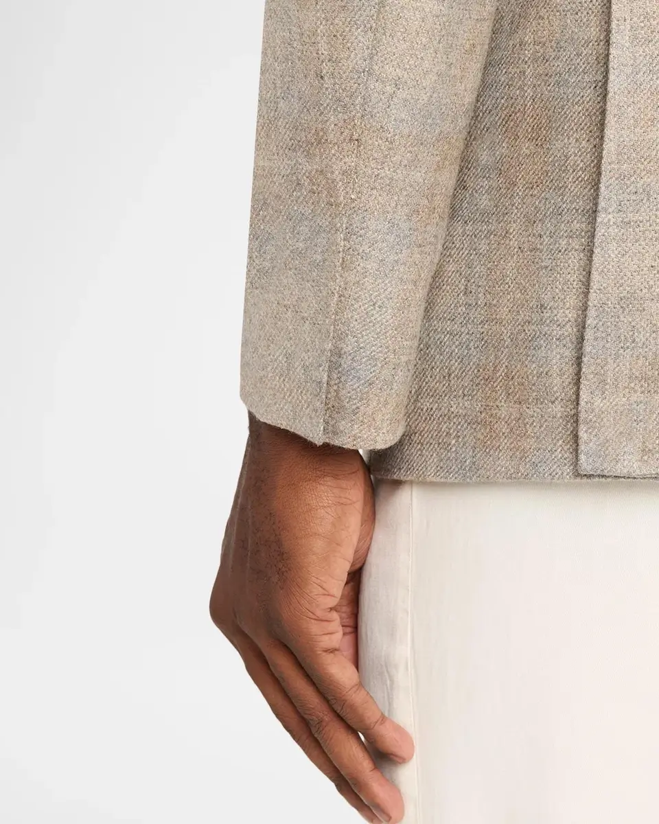 Canali Men's Cashmere-Blend Windowpane Plaid Sport Coat | Thumbnail 8 Canali Men's Cashmere-Blend Windowpane Plaid Sport Coat | Thumbnail 8