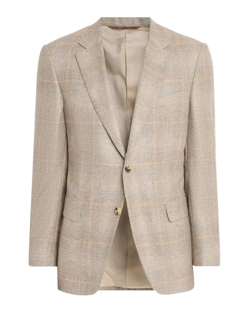 Canali Men's Cashmere-Blend Windowpane Plaid Sport Coat