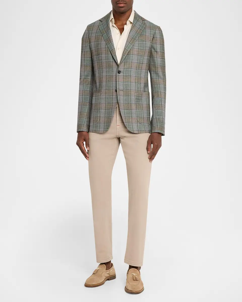 Sartorio Men's Plaid Wool-Blend Single-Breasted Sport Coat | Thumbnail 2 Sartorio Men's Plaid Wool-Blend Single-Breasted Sport Coat | Thumbnail 2