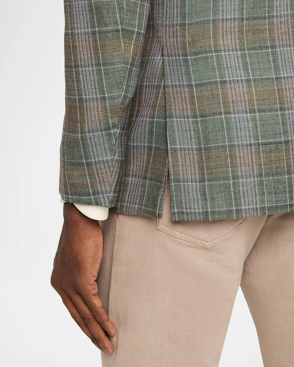 Sartorio Men's Plaid Wool-Blend Single-Breasted Sport Coat | Thumbnail 8 Sartorio Men's Plaid Wool-Blend Single-Breasted Sport Coat | Thumbnail 8