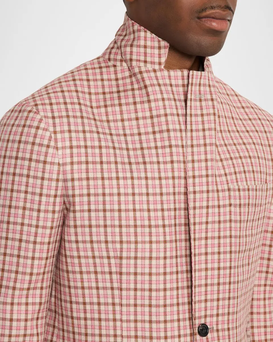 Sartorio Men's Micro-Check Wool & Silk Two-Button Sport Coat | Thumbnail 7 Sartorio Men's Micro-Check Wool & Silk Two-Button Sport Coat | Thumbnail 7