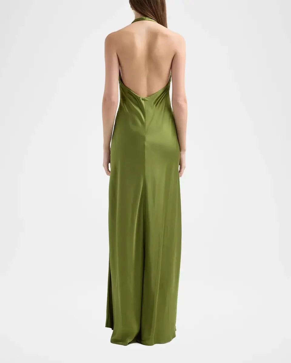 A.L.C. Mabel Twist-Front Halter Gown | Thumbnail 3