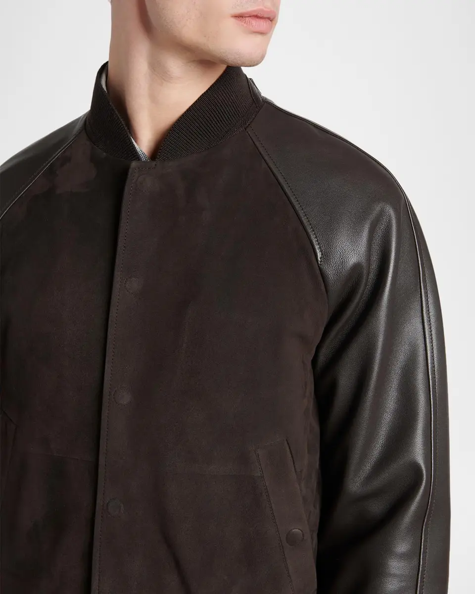 Tom Ford Men's Suede Bomber Jacket | Thumbnail 5 Tom Ford Men's Suede Bomber Jacket | Thumbnail 5