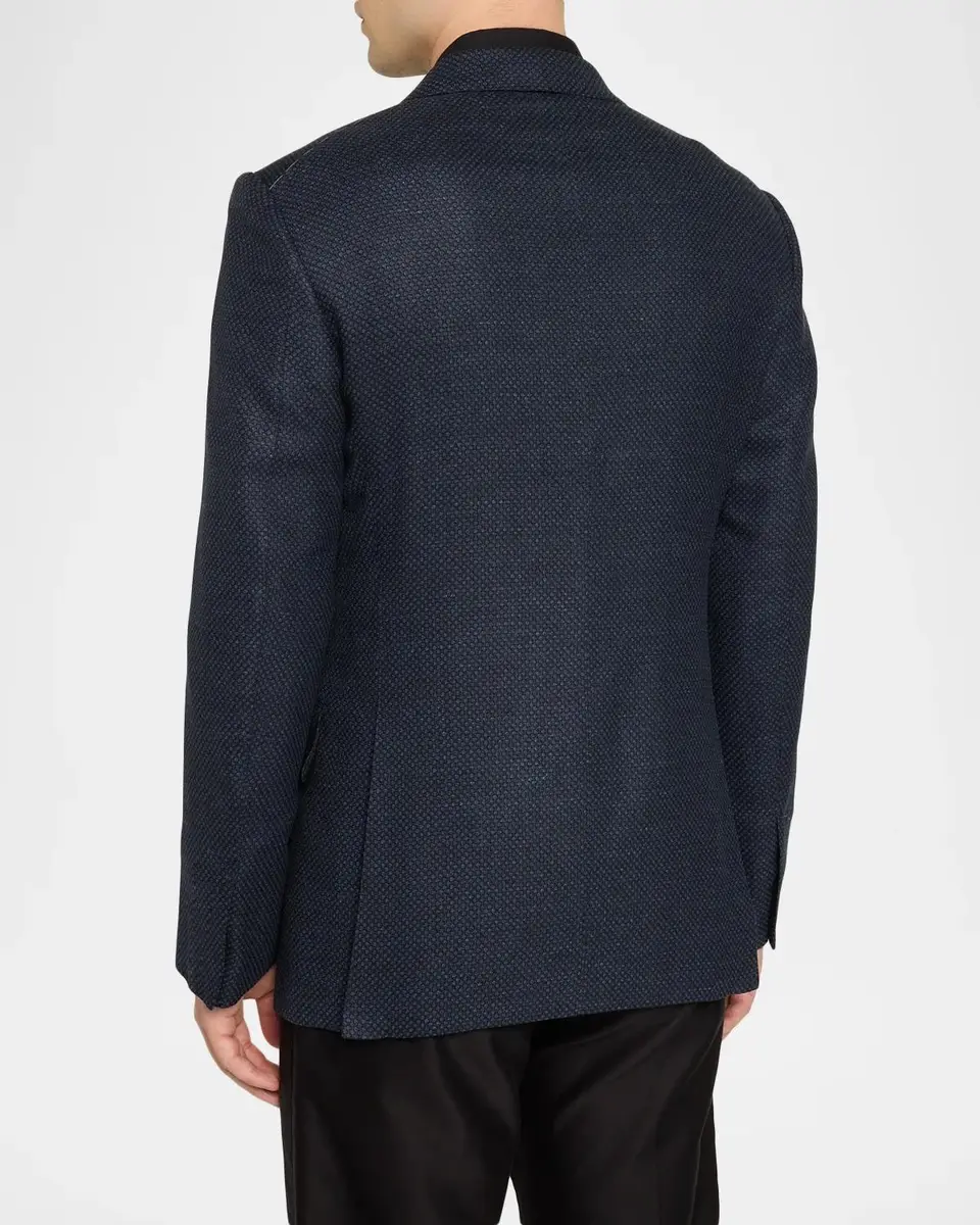 Tom Ford Men's Wool and Silk Birdseye Sport Coat | Thumbnail 3