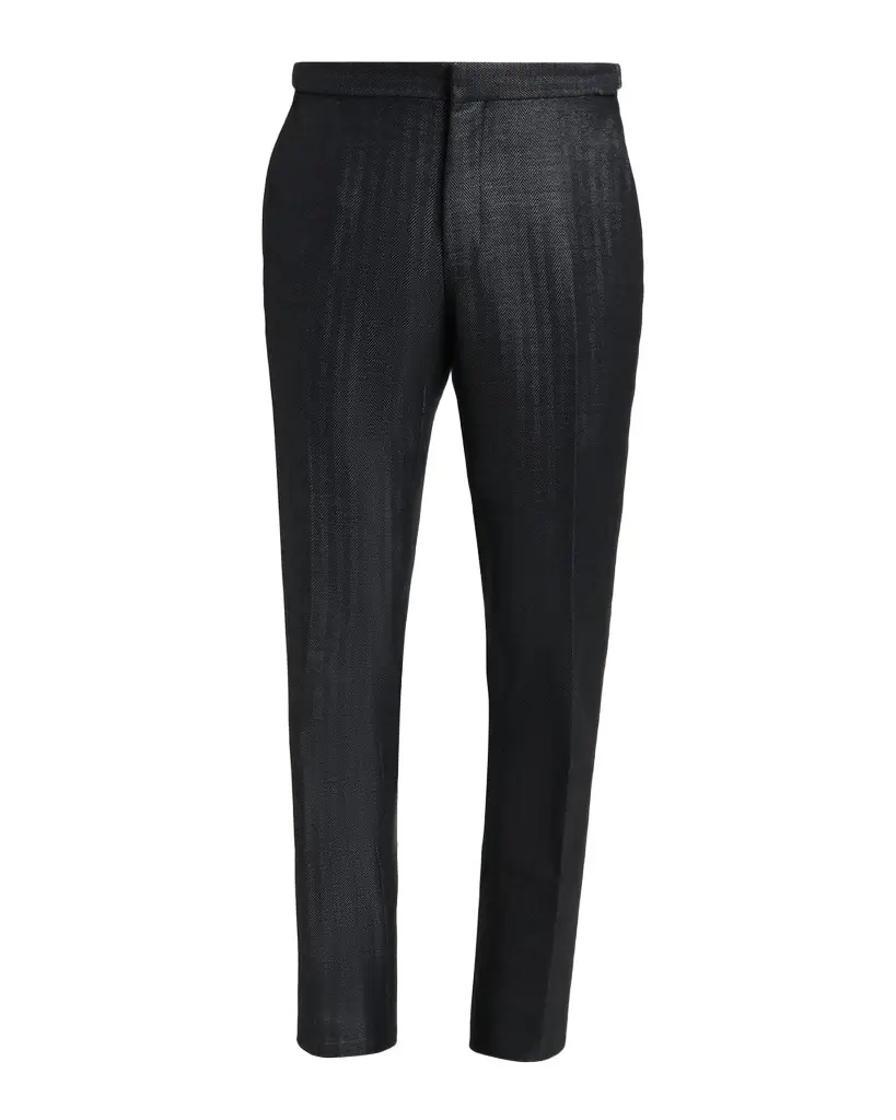 Men's Herringbone Flat-Front Trousers Men's Herringbone Flat-Front Trousers