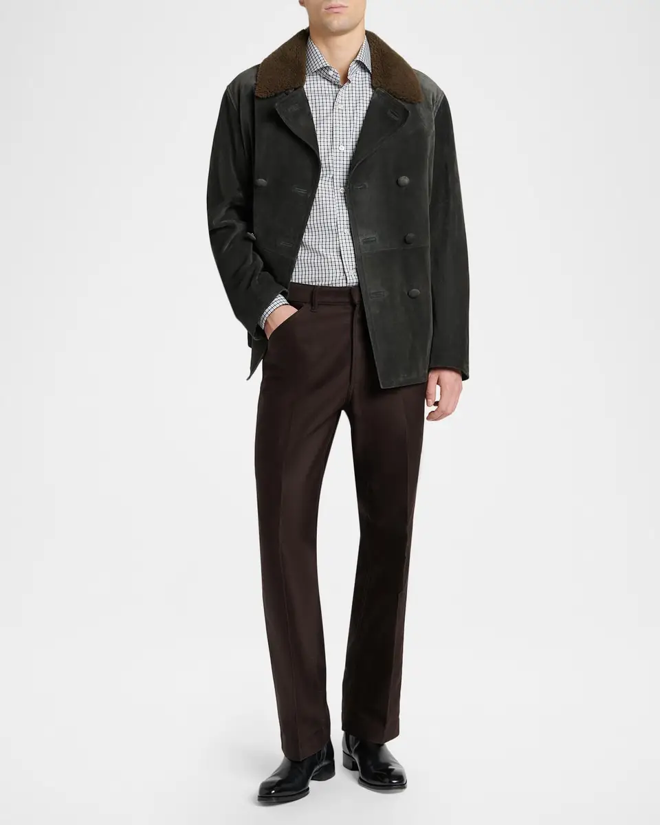 Tom Ford Men's Satin Straight-Leg Five-Pocket Pants | Thumbnail 2 Tom Ford Men's Satin Straight-Leg Five-Pocket Pants | Thumbnail 2