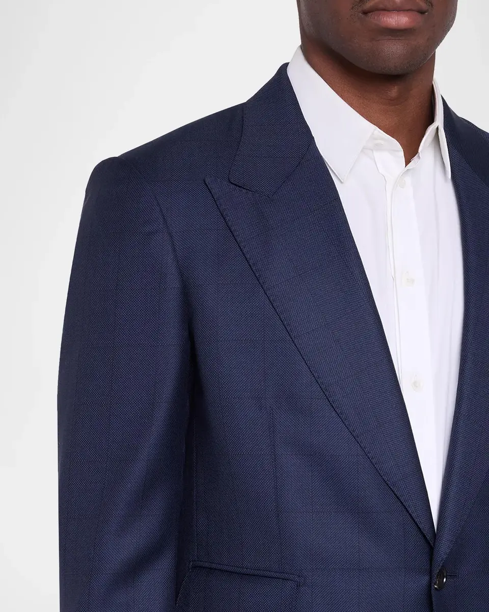 Tom Ford Men's Wool Herringbone Single-Breasted Sport Coat | Thumbnail 5 Tom Ford Men's Wool Herringbone Single-Breasted Sport Coat | Thumbnail 5