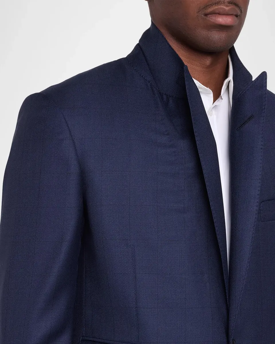 Tom Ford Men's Wool Herringbone Single-Breasted Sport Coat | Thumbnail 7 Tom Ford Men's Wool Herringbone Single-Breasted Sport Coat | Thumbnail 7