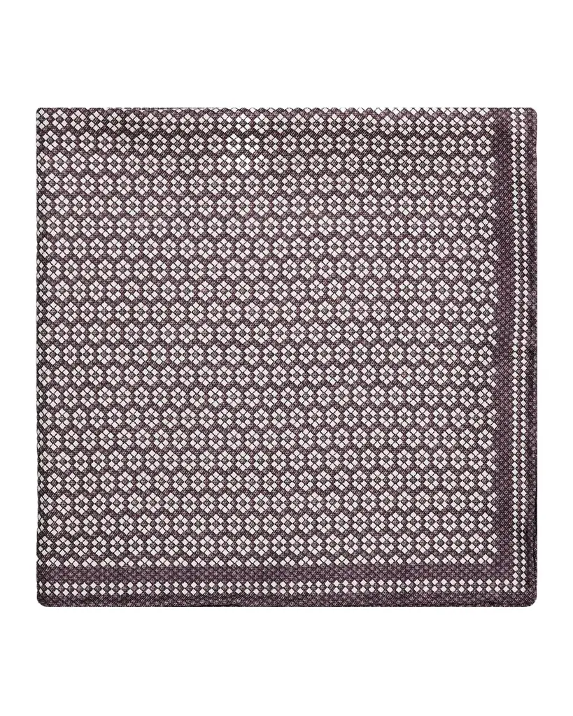 Men's Micro-Hexagon Silk Pocket Square