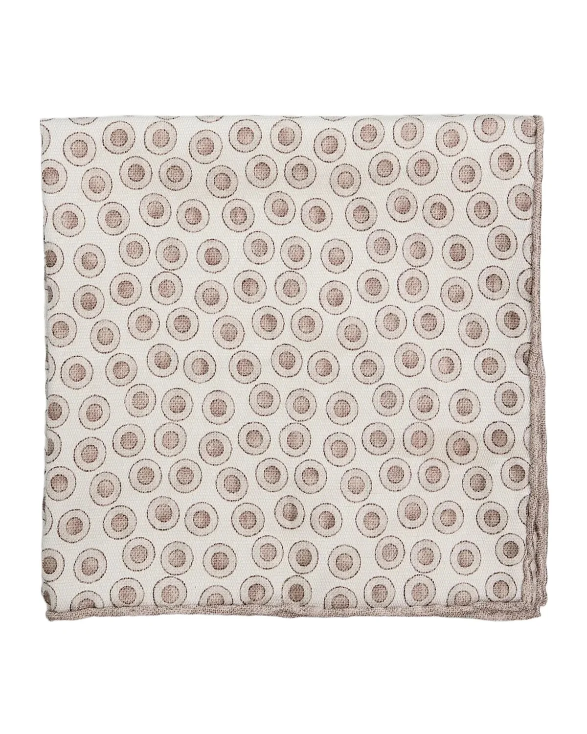 Brunello Cucinelli Men's Polka Dot Silk Pocket Square