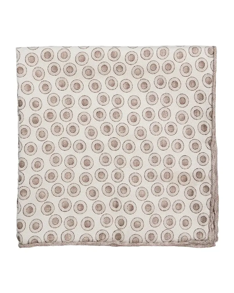 Men's Polka Dot Silk Pocket Square